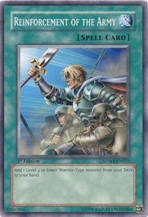 Reinforcement of the Army — Structure Deck: Warriors' Strike Yu-Gi-Oh! card by KAZUKI TAKAHASHI