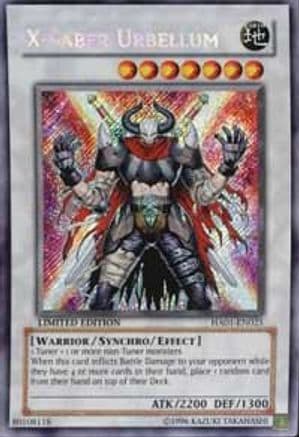 X-Saber Urbellum — Hidden Arsenal Yu-Gi-Oh! card by KAZUKI TAKAHASHI