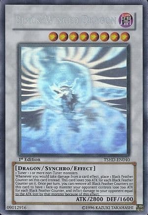 Black-Winged Dragon (Ghost Rare) — Yu-Gi-Oh! card