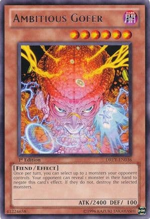 Ambitious Gofer — Duelist Revolution Yu-Gi-Oh! card by KAZUKI TAKAHASHI