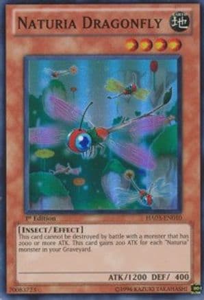 Naturia Dragonfly — Hidden Arsenal 3 Yu-Gi-Oh! card by KAZUKI TAKAHASHI
