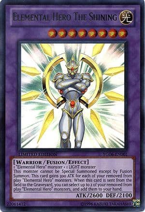 Elemental Hero The Shining — Yu-Gi-Oh! GX Manga Promotional Cards Yu-Gi-Oh! card by KAZUKI TAKAHASHI