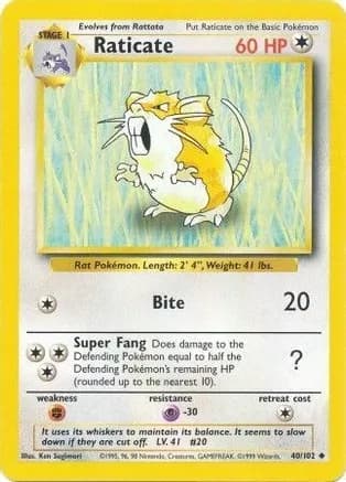 Raticate — Base Set