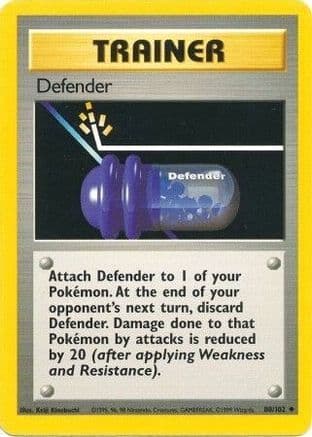 Defender — Base Set Pokémon TCG card by Keiji Kinebuchi