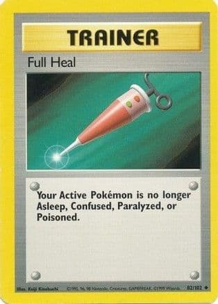 Full Heal — Base Set Pokémon TCG card by Keiji Kinebuchi