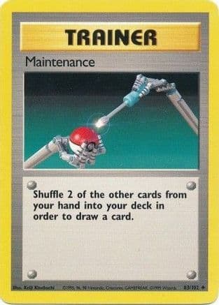Maintenance — Base Set Pokémon TCG card by Keiji Kinebuchi