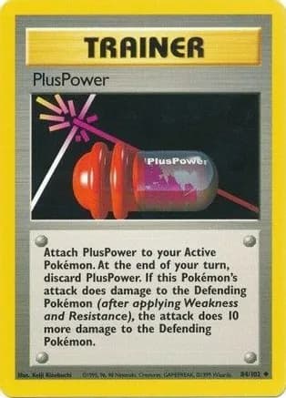 PlusPower — Base Set Pokémon TCG card by Keiji Kinebuchi