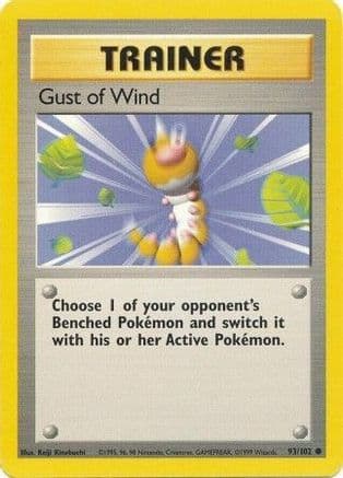 Gust of Wind — Base Set Pokémon TCG card by Keiji Kinebuchi