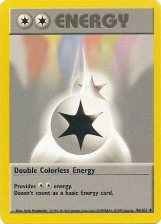 Double Colorless Energy — Base Set Pokémon TCG card by Keiji Kinebuchi