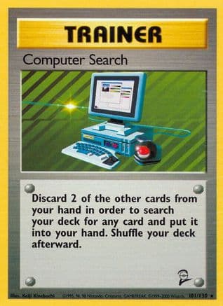 Computer Search — Base Set 2 Pokémon TCG card by Keiji Kinebuchi