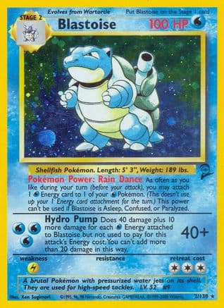 Blastoise — Pokémon TCG card