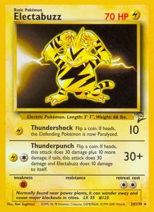 Electabuzz — Base Set 2