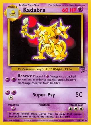 Kadabra — Base Set 2