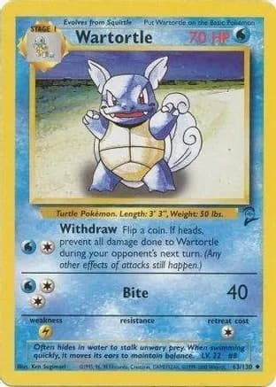 Wartortle — Base Set 2