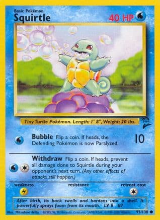 Squirtle — Base Set 2