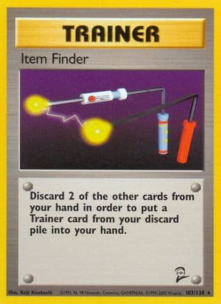 Item Finder — Base Set 2 Pokémon TCG card by Keiji Kinebuchi