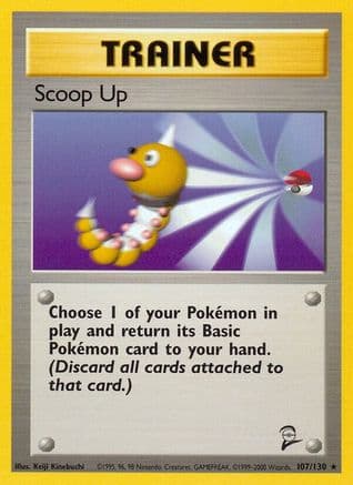 Scoop Up — Base Set 2 Pokémon TCG card by Keiji Kinebuchi