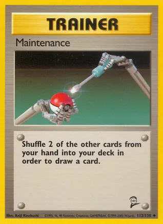 Maintenance — Base Set 2 Pokémon TCG card by Keiji Kinebuchi