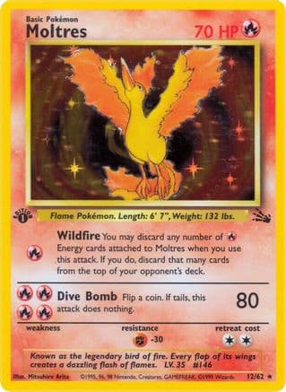Moltres (12) — Pokémon TCG card