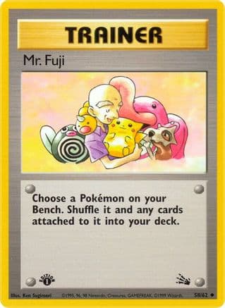 Mr. Fuji — Fossil Pokémon TCG card by Ken Sugimori