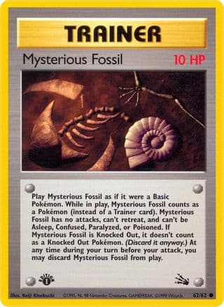 Mysterious Fossil — Fossil Pokémon TCG card by Keiji Kinebuchi