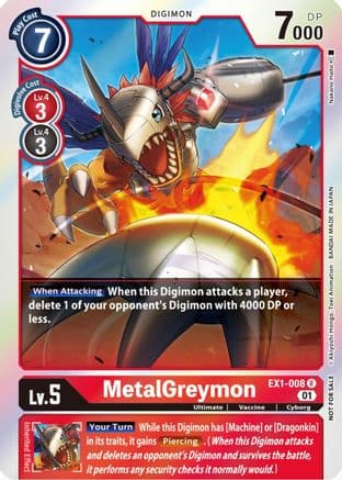 MetalGreymon (Premium Deck Set Lucky Pack) — Classic Collection