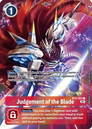 Judgement of the Blade (Premium Deck Set) — Double Diamond
