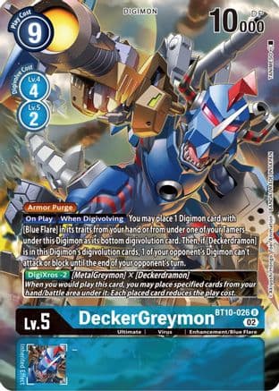 DeckerGreymon (Alternate Art) — Xros Encounter