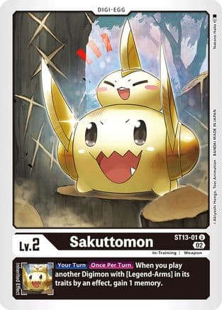 Sakuttomon — Starter Deck 13: Ragnaloardmon Digimon Card Game card by Nakano Habo
