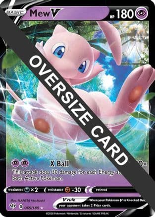 Mew V - 069/189 — Jumbo Cards Pokémon TCG card by PLANETA Mochizuki