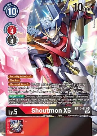 Shoutmon X5 (Alternate Art) — Xros Encounter