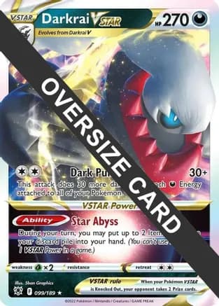 Darkrai VSTAR - 099/189 — Jumbo Cards Pokémon TCG card by 5ban Graphics