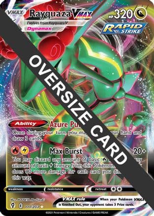 Rayquaza VMAX - 111/203 — Jumbo Cards Pokémon TCG card by PLANETA Mochizuki