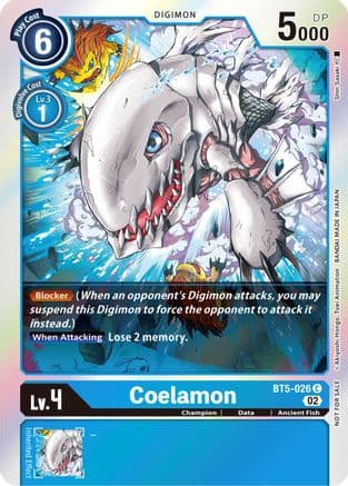 Coelamon (Official Tournament Pack Vol. 7) — Battle of Omni Digimon Card Game card by Shin Sasaki