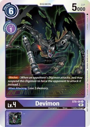 Devimon (Official Tournament Pack Vol. 7) — Starter Deck 06: Venomous Violet Digimon Card Game card by Yousuke