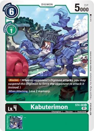 Kabuterimon (Winner Pack Xros Encounter) — Digimon Card Game card