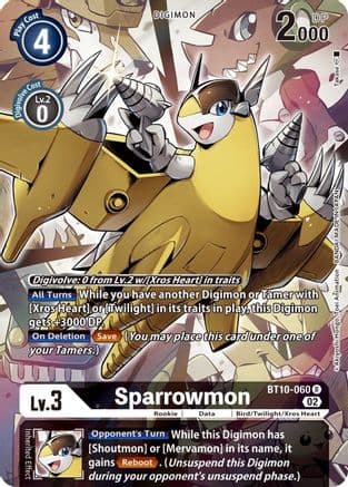 Sparrowmon (Alternate Art) — Xros Encounter