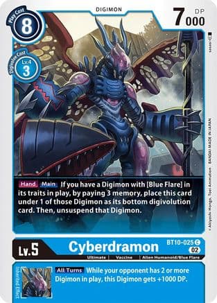 Cyberdramon — Xros Encounter Digimon Card Game card by sasasi