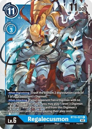 Regalecusmon — Xros Encounter Digimon Card Game card by Atsushi Moriguchi, Toru Furuya, Tomoyuki Shigenari, Akio Kimura, Keisuke Saito, Hideki Kaneko, Haruhiko Sano