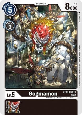 Gogmamon — Xros Encounter Digimon Card Game card by Akiyoshi Hongō, Toei Animation