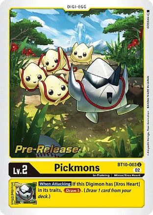 Pickmons — Xros Encounter Pre-Release Cards