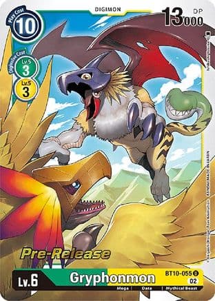 Gryphonmon — Xros Encounter Pre-Release Cards