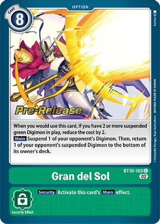 Gran del Sol — Xros Encounter Pre-Release Cards