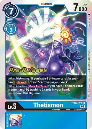 Thetismon — Xros Encounter Pre-Release Cards