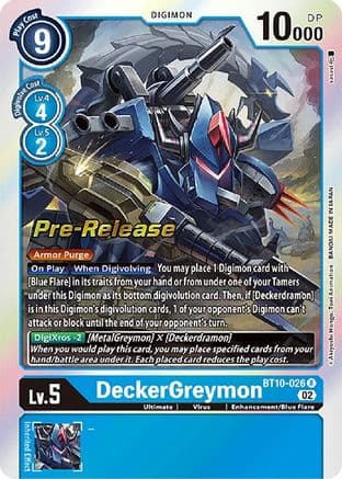 DeckerGreymon — Xros Encounter Pre-Release Cards