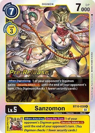 Sanzomon — Xros Encounter Pre-Release Cards