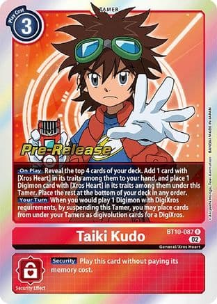 Taiki Kudo — Xros Encounter Pre-Release Cards