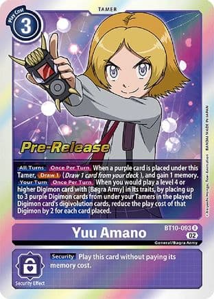 Yuu Amano — Xros Encounter Pre-Release Cards