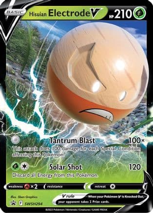 Hisuian Electrode V - SWSH294 — SWSH: Sword & Shield Promo Cards