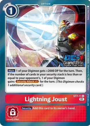 Lightning Joust (DC-1 2022 Stamped) — Starter Deck 07: Gallantmon
